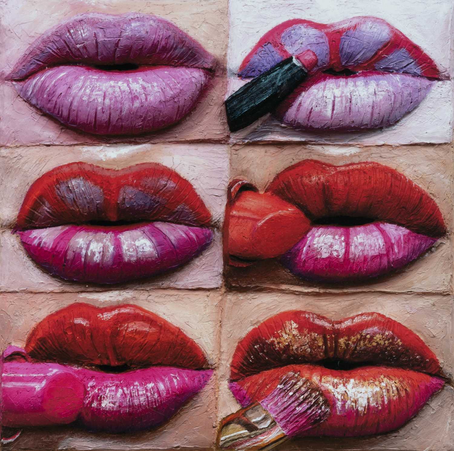 Lot 60 - Gina Beavers (American 1974-), 'Florescent Lip', 2021