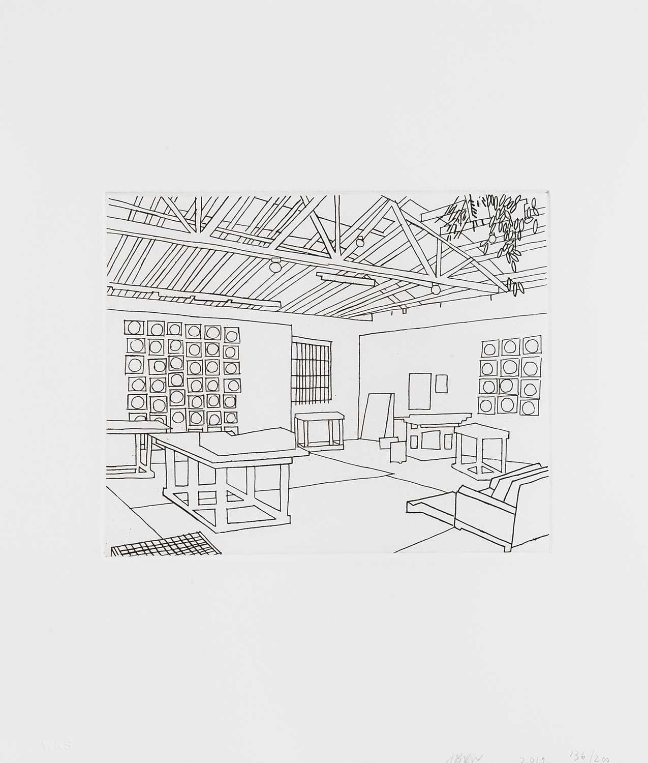 Lot 76 - Jonas Wood (American 1977-), 'Bball Studio', 2019