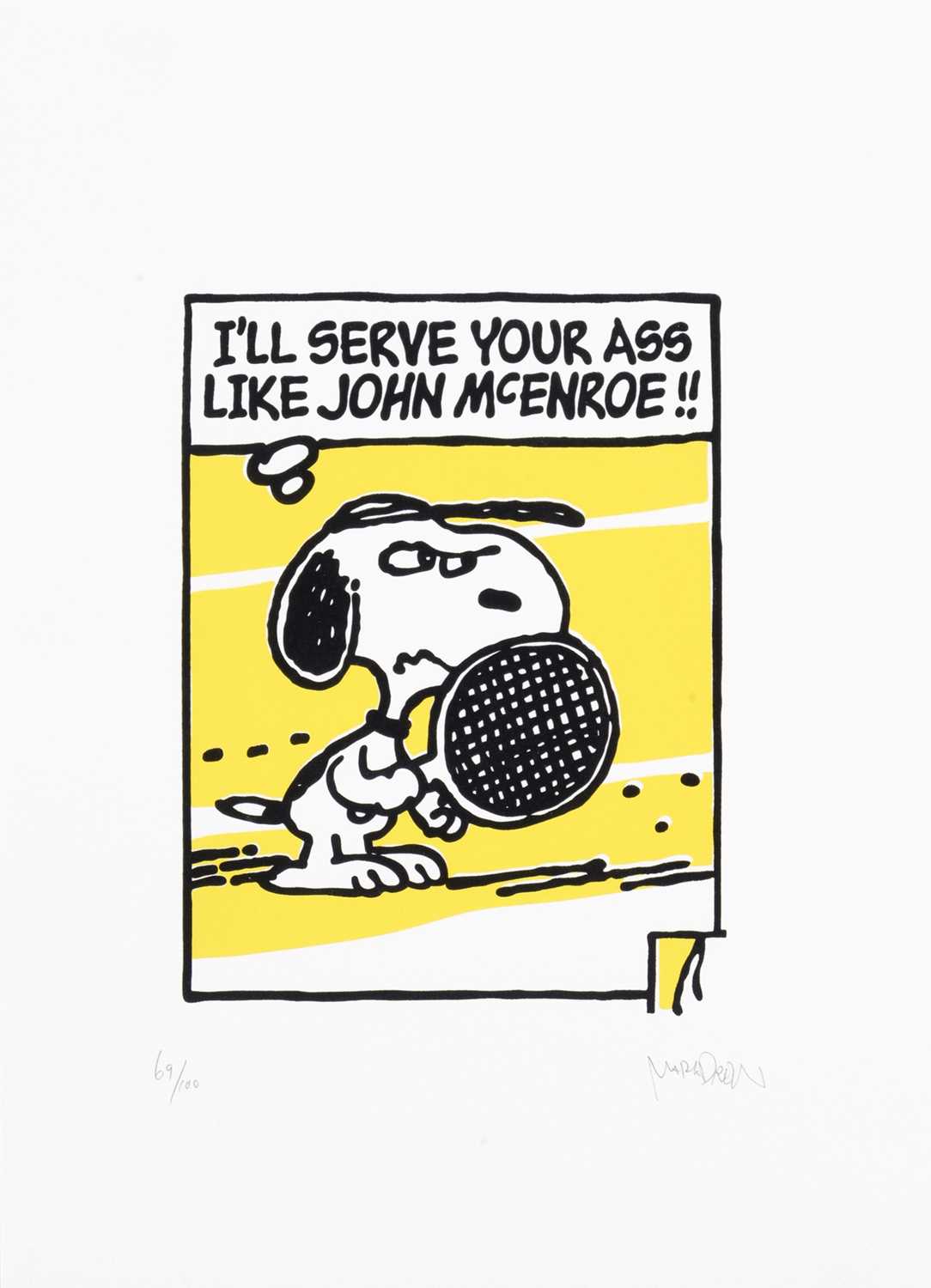 Lot 85 - Mark Drew (Australian 1978-), 'John McEnroe (House Of Pain)(Yellow)', 2018