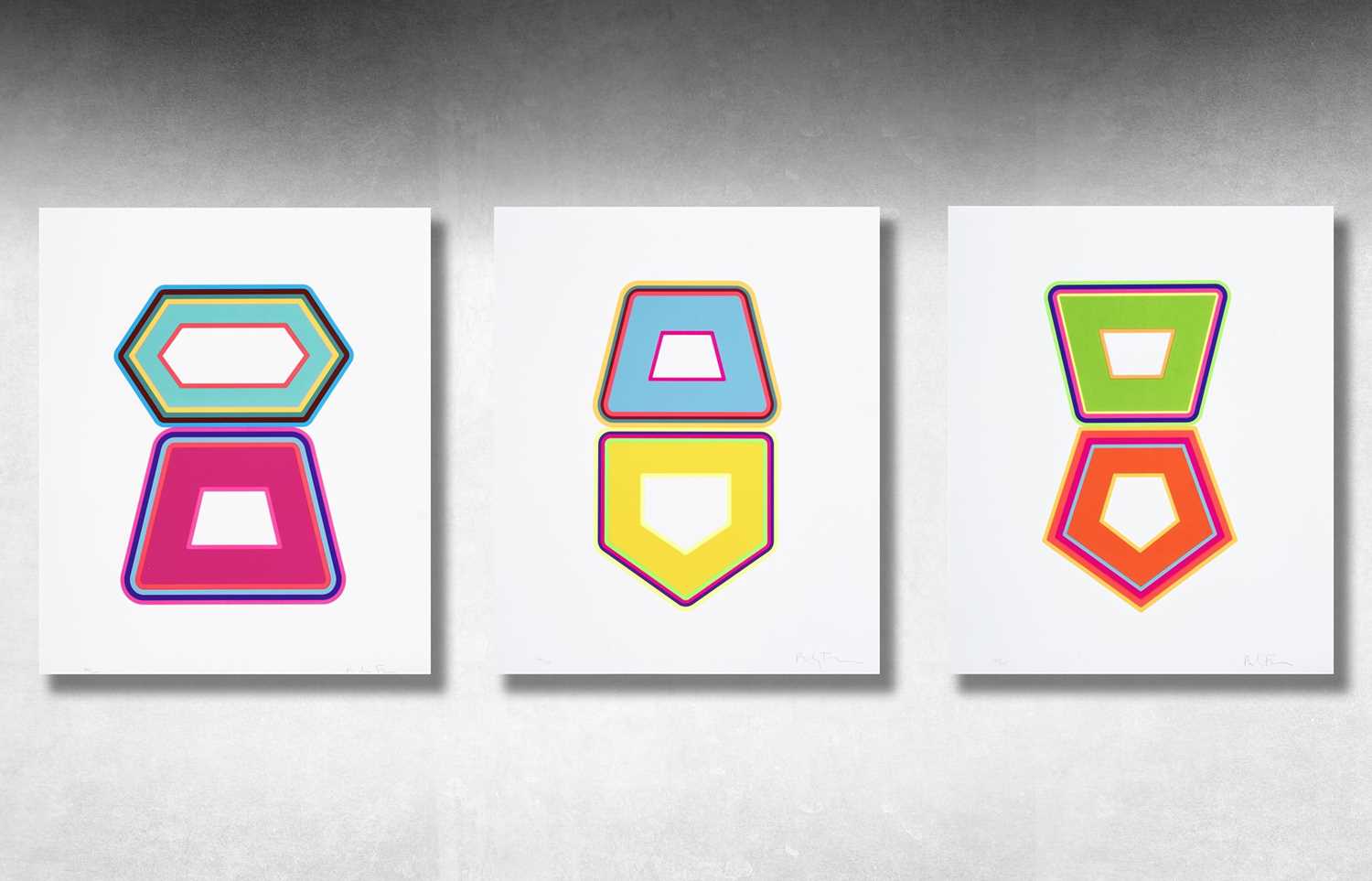 Lot 13 - Beverly Fishman (American 1955-), 'Stack (A+B+C)', 2019 (Triptych)