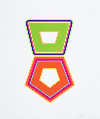 Lot 13 - Beverly Fishman (American 1955-), 'Stack (A+B+C)', 2019 (Triptych)
