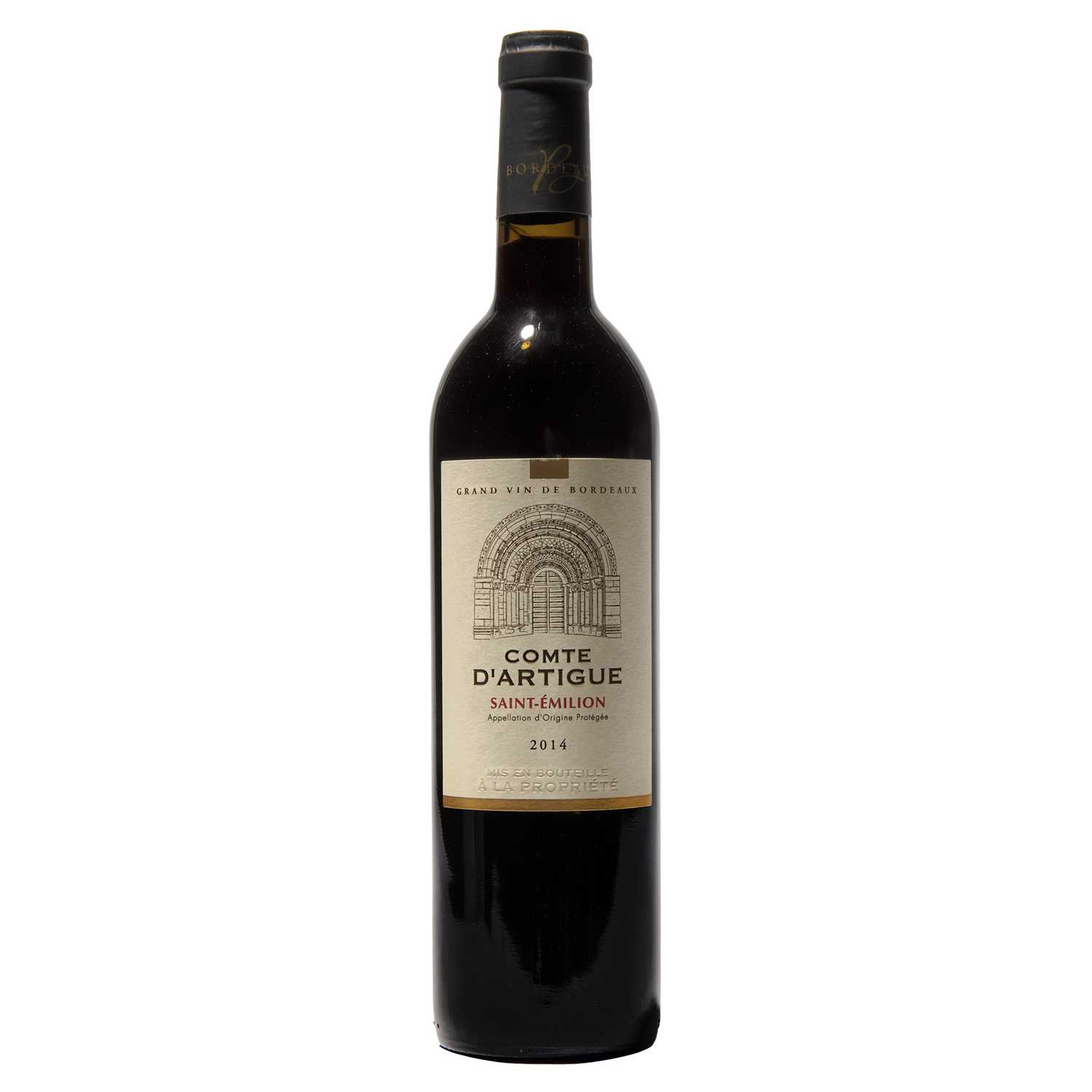 Lot 42 - 6 bottles 2014 Comte d'Artigue St Emilion