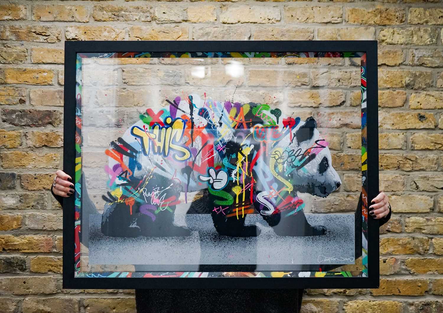 Lot 286 - Martin Whatson (Norwegian 1984-), 'Panda (Acrylic)', 2020