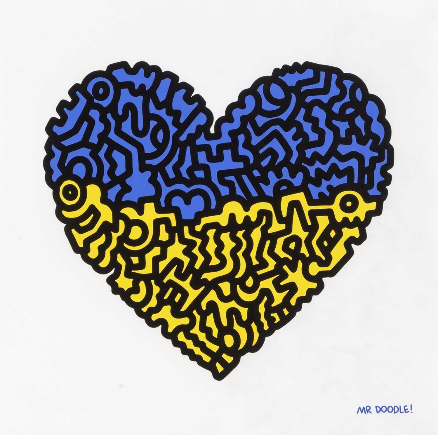 Lot 47 - Mr Doodle (British 1994-), 'Doodle For Ukraine', 2022