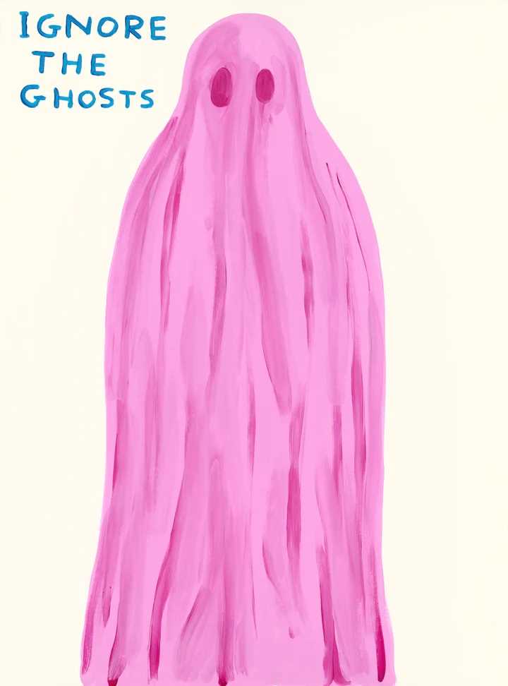 Lot 59 - David Shrigley (British 1968-), 'Ignore The Ghosts', 2022