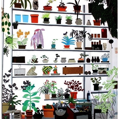 Lot 71 - Jonas Wood (American 1977-), ‘Large Shelf Still Life Poster’, 2017
