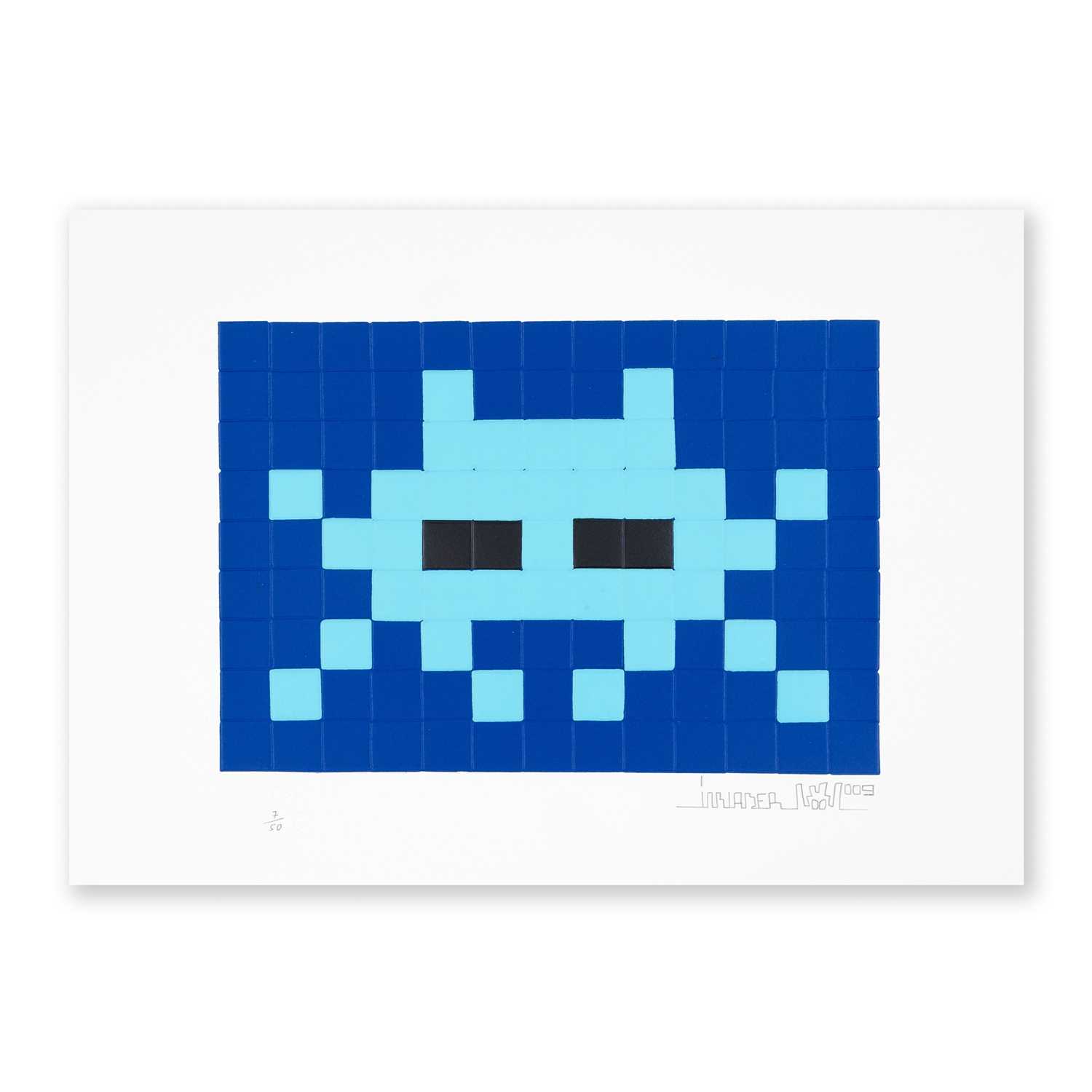 Lot 155 - Invader (French 1969-), 'Invasion (Blue)', 2009