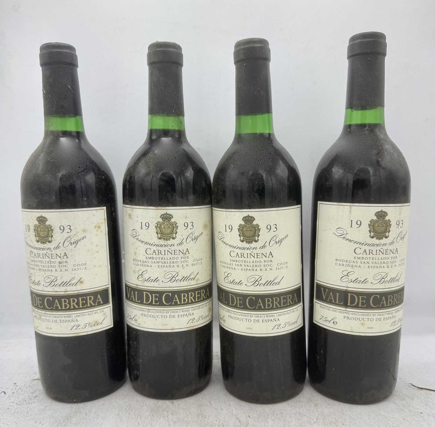 Lot 100 - 12 bottles 1993 Val de Cabrera Carinena