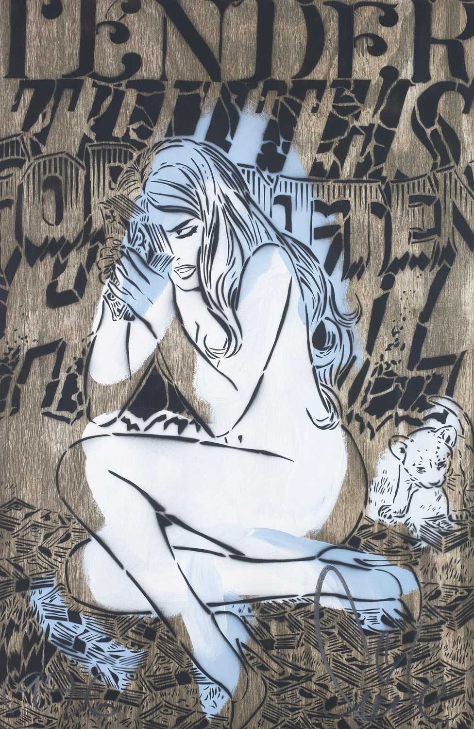 Lot 230 - Faile (Collaboration), 'My Confessions (Stencil), 2008
