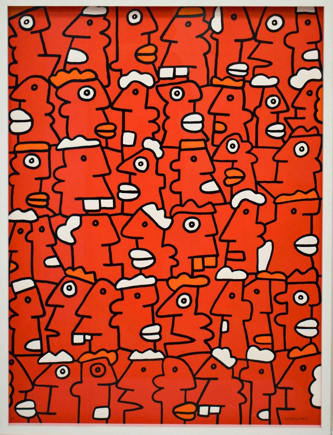 Lot 181 - Thierry Noir (French 1958-), 'Fast Form Manifest (Red)', 2016
