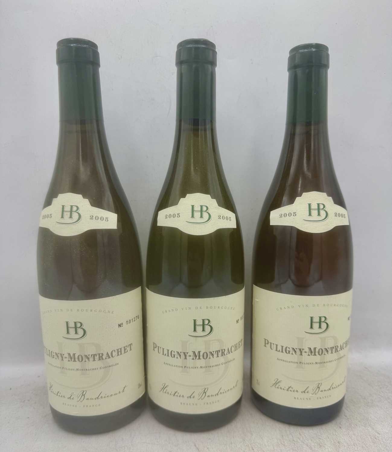 Lot 64 - 11 bottles 2005 Puligny-Montrachet Heritier de Baudricourt