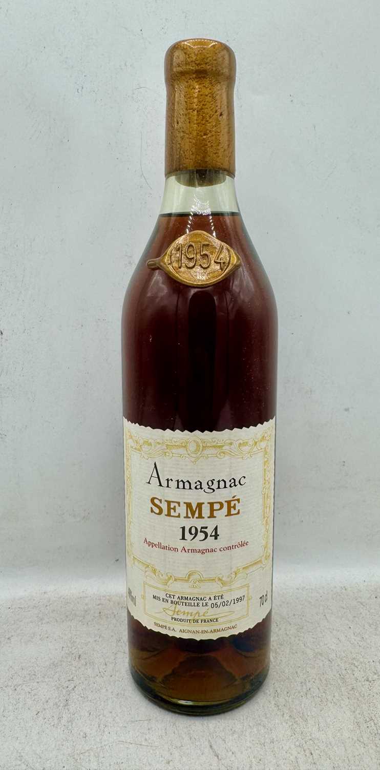 Lot 131 - 1 bottle 1954 Sempe Armagnac