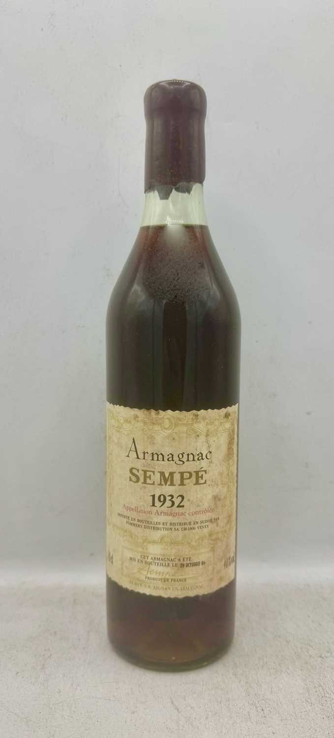 Lot 132 - 1 bottle 1932 Sempe Armagnac