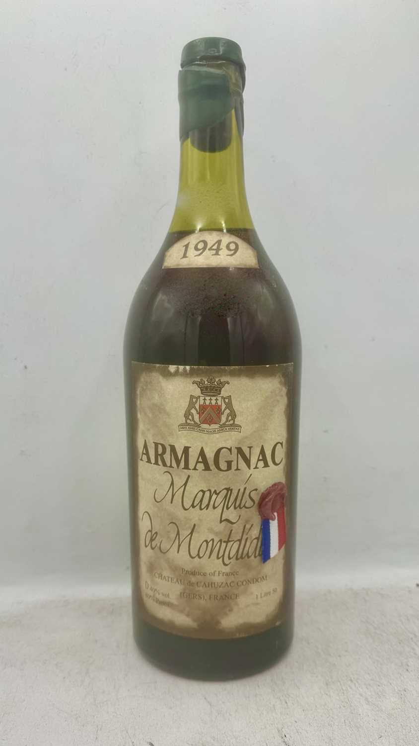 Lot 136 - 1 magnum 1949 Marquis de Montdidier Armagnac