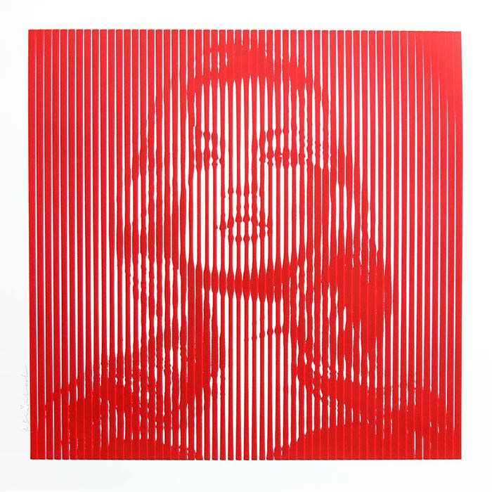 Lot 209 - Mr Brainwash (French 1966-), 'Fame Moss (Red on Red)', 2015