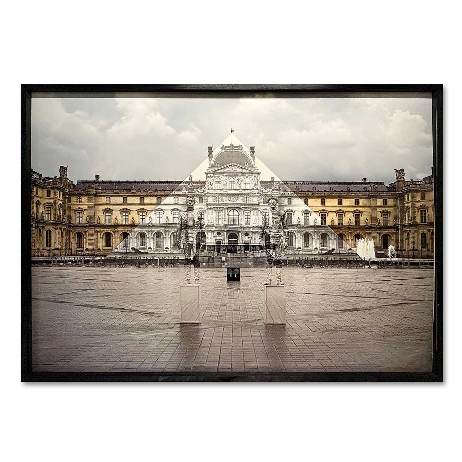 Lot 155 - JR (French 1983-), 'JR x Liu Bolin, La Pyramide, architecte I. M. Pei, musée du Louvre, Paris, France', 2016