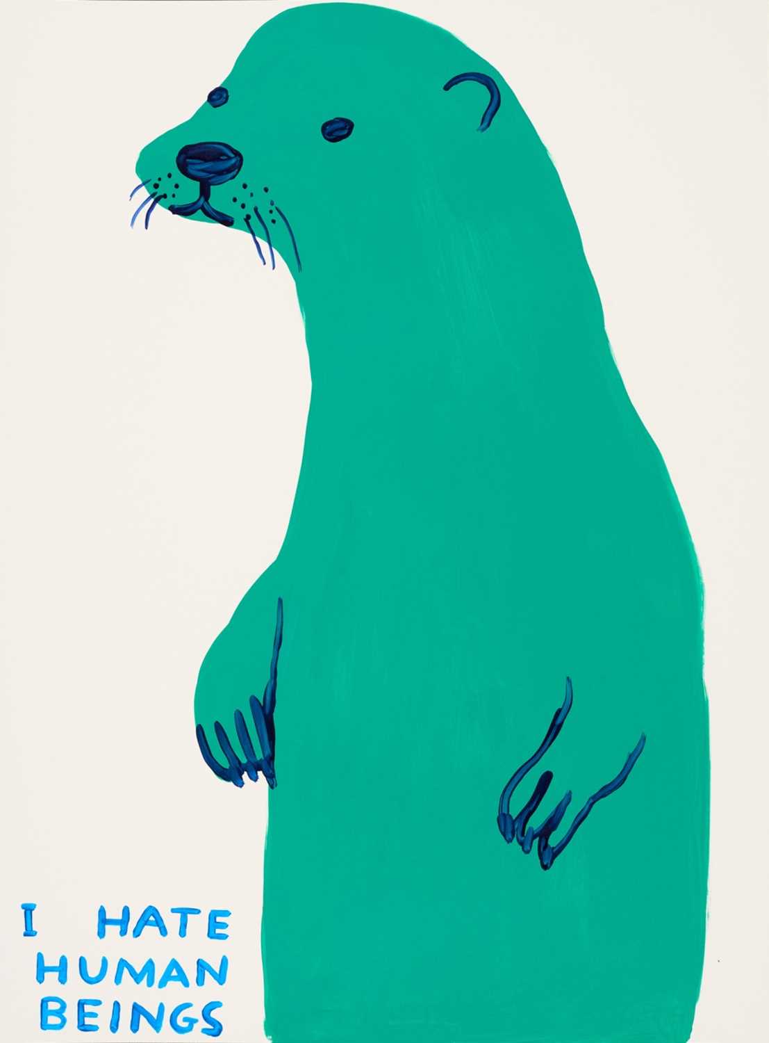 Lot 136 - David Shrigley (British 1968-), 'Untitled (I Hate Human Beings)', 2022