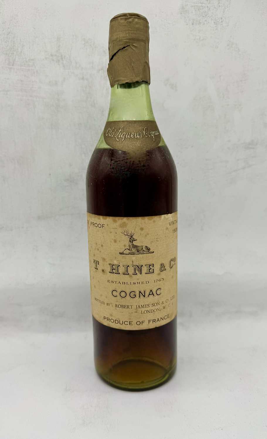 Lot 120 - 1 bottle 1906 Thomas Hine Old Liqueur Cognac