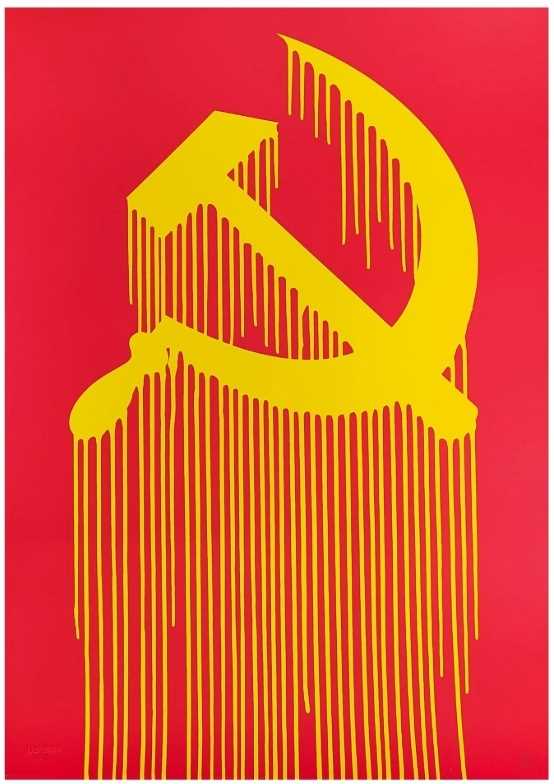 Lot 115 - Zevs (French 1977-), 'Liquidated Hammer And Sickle', 2011