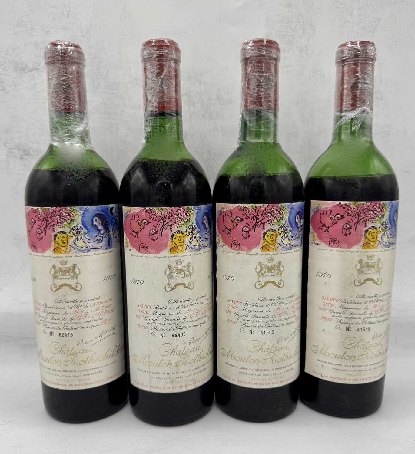 Lot 49 - 7 bottles 1970 Ch Mouton-Rothschild