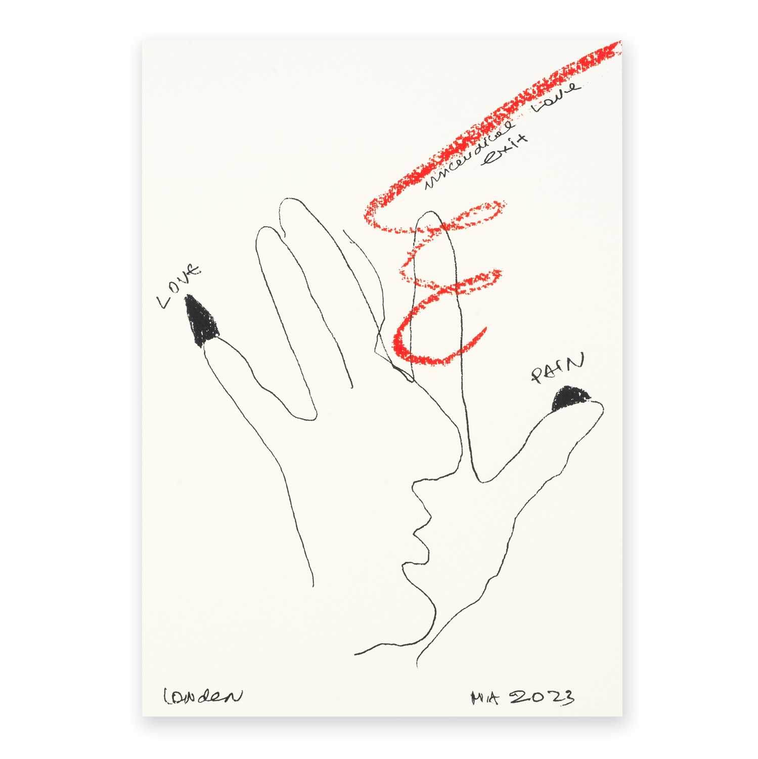 Lot 85 - Marina Abramović (Serbian 1946-), 'Unconditional Love', 2023