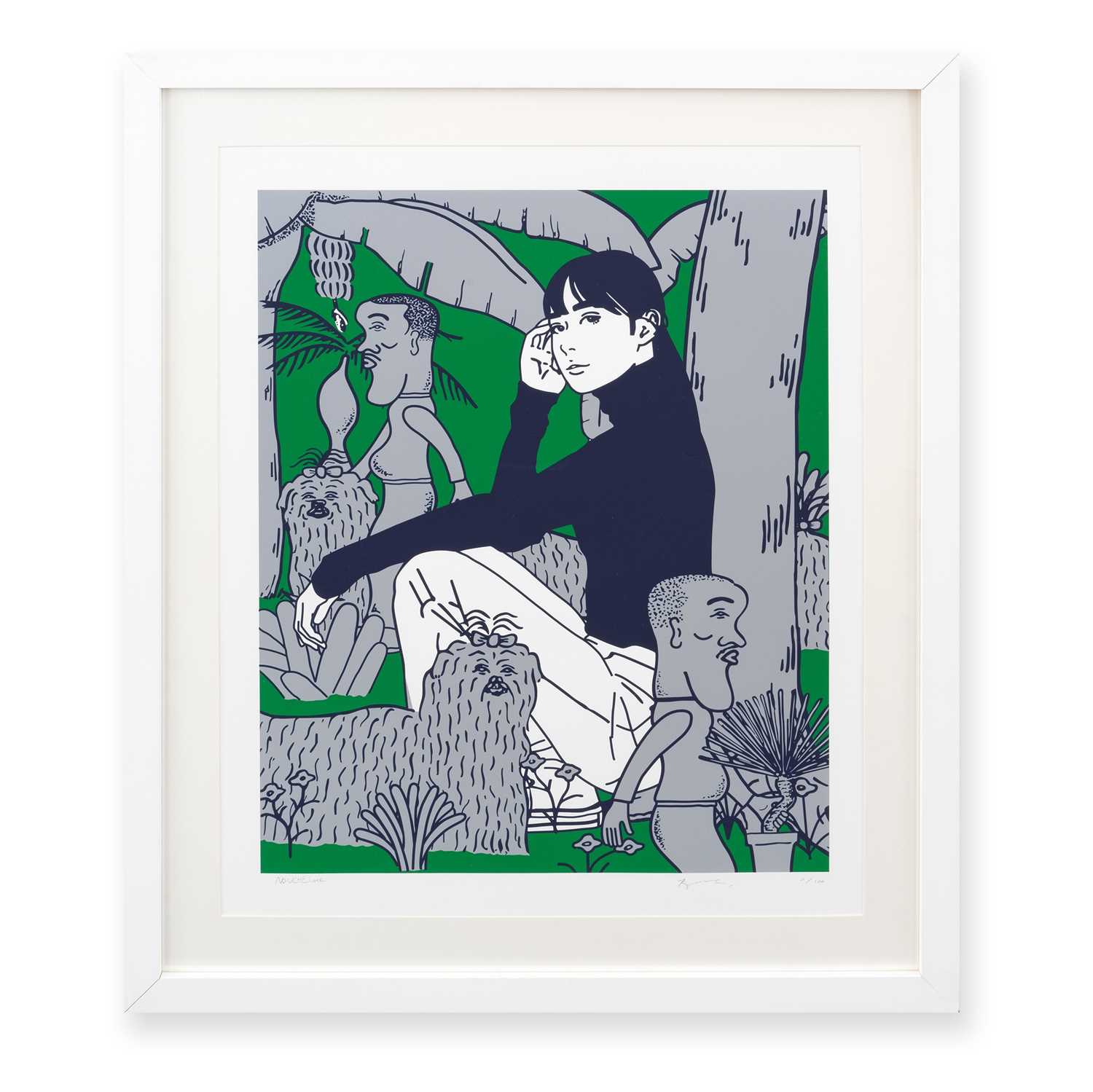 Lot 83 - Kyne & Noncheleee (Collaboration), 'Untitled (Green/Silver)', 2024