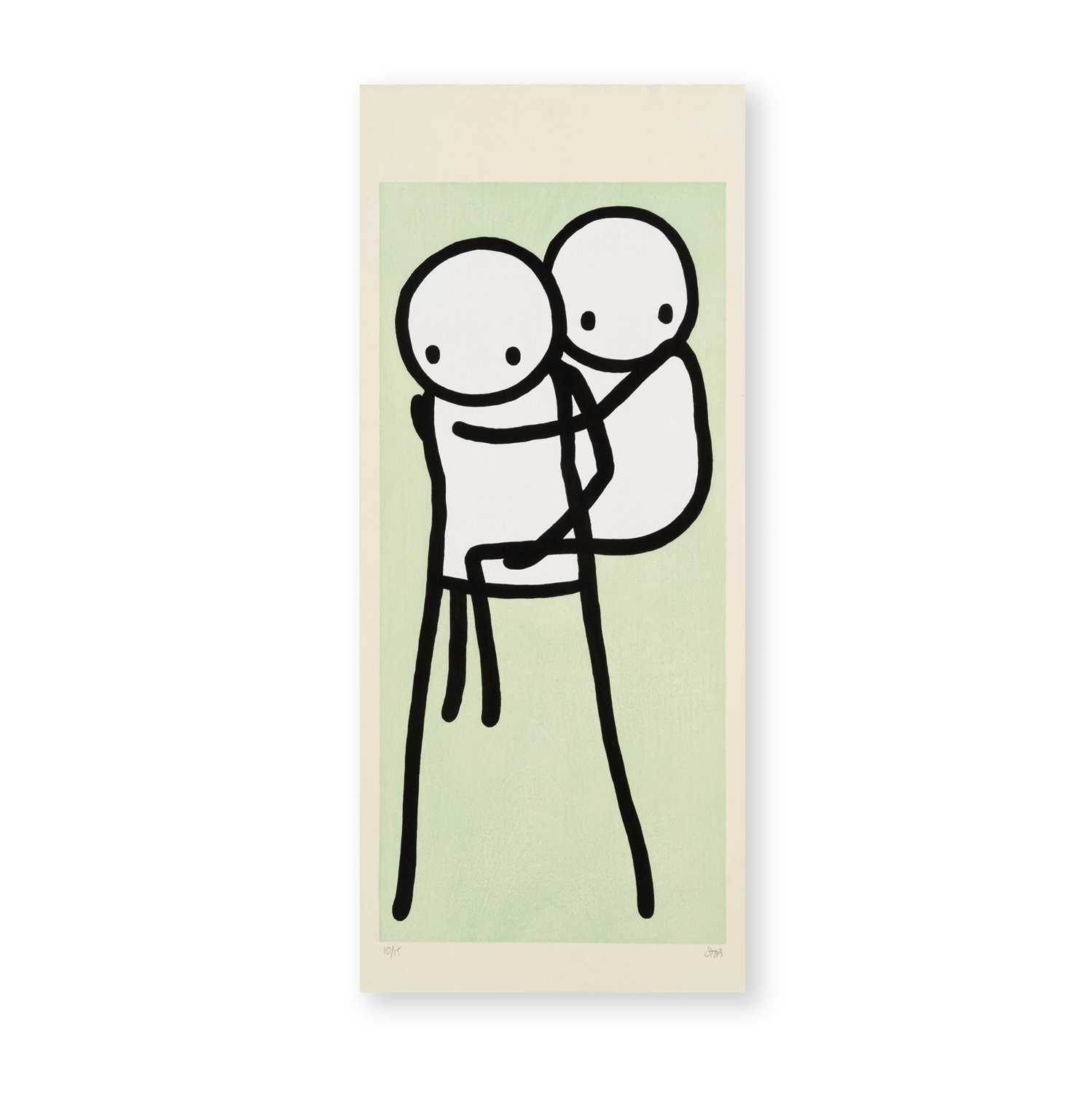 Lot 202 - Stik (British 1979-), 'Onbu (Piggyback) (Green)', 2013