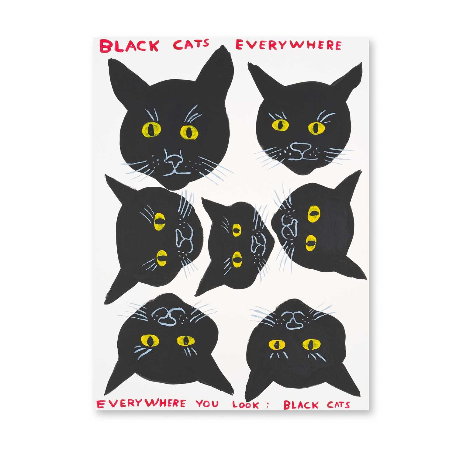 Lot 35 - David Shrigley (British 1968-), 'Black Cats', 2021