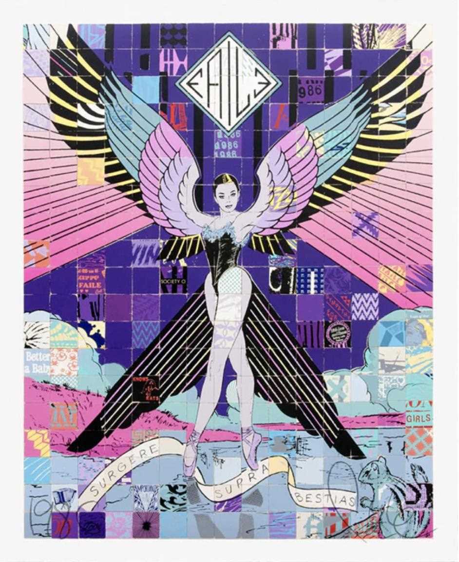 Lot 215 - Faile (Collaboration), 'Surgere Supra Bestias NYC', 2013