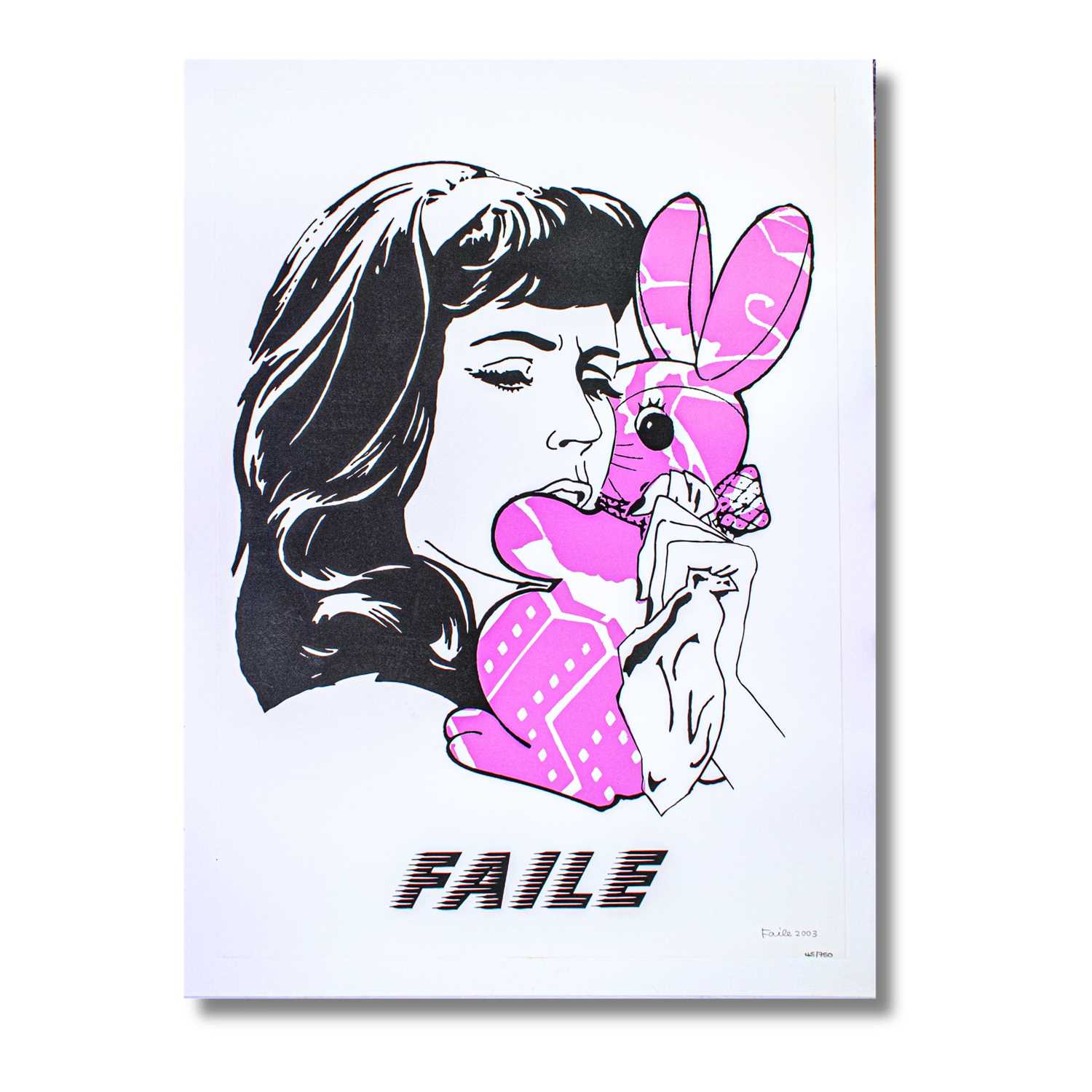 Lot 213 - Faile (Collaboration), 'Bunny Girl', 2003