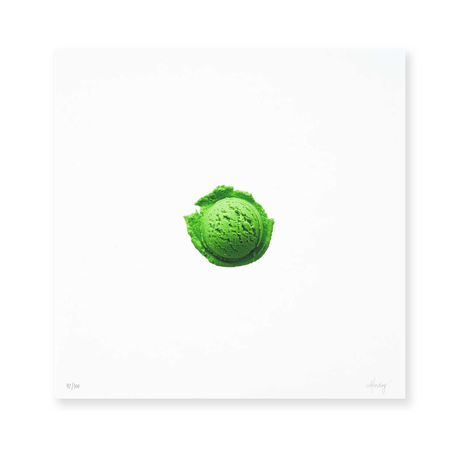 Lot 19 - CJ Hendry (Australian 1988-), 'Ice Cream Scoop (Green)', 2025