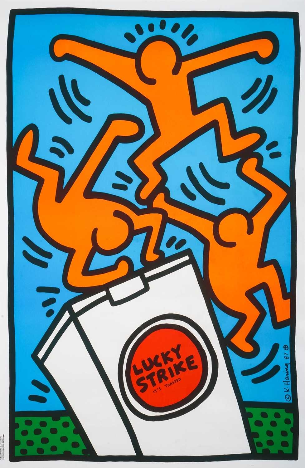 Lot 244 - Keith Haring (American 1958-1990), 'Lucky Strike III' 1987