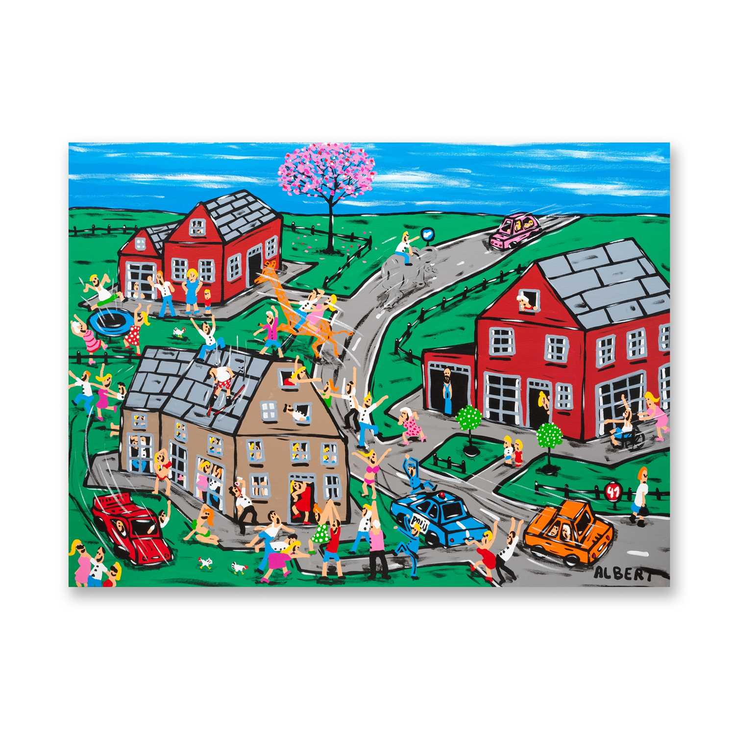 Lot 112 - Albert Willem (Belgian 1979-), 'It All Happened While She Visited Her Sister', 2023