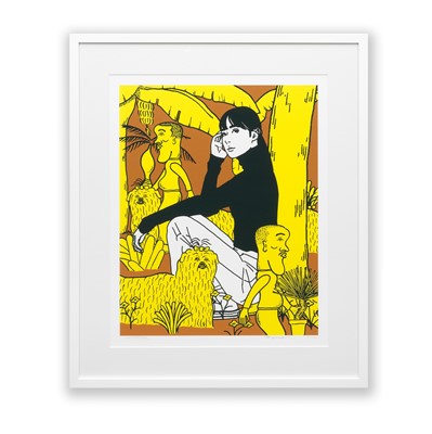 Lot 65 - Kyne & Noncheleee (Collaboration), 'Untitled (Brown/Yellow)', 2024