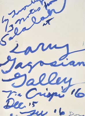 Lot 23 - Cy Twombly (American 1928-2011), 'Three Notes from Salalah Poster', 2008