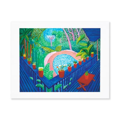 Lot 33 - David Hockney (British 1937), 'Red Pots In The Garden 2000', 2017