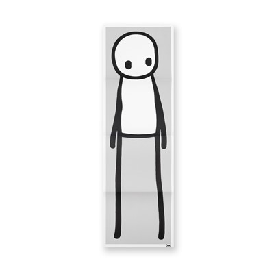 Lot 266 - Stik (British 1979-), 'Standing Figure (Book) (Grey)', 2018