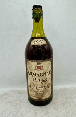 Lot 132 - 1 magnum 1942 Marquis de Montdidier Armagnac