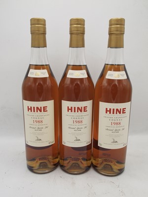 Lot 126 - 6 bottles 1988 Hine Grande Champagne Cognac