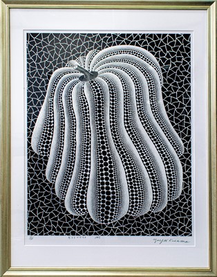Lot 182 - Yayoi Kusama (Japanese 1929-), 'Thinking Pumpkin', 1993