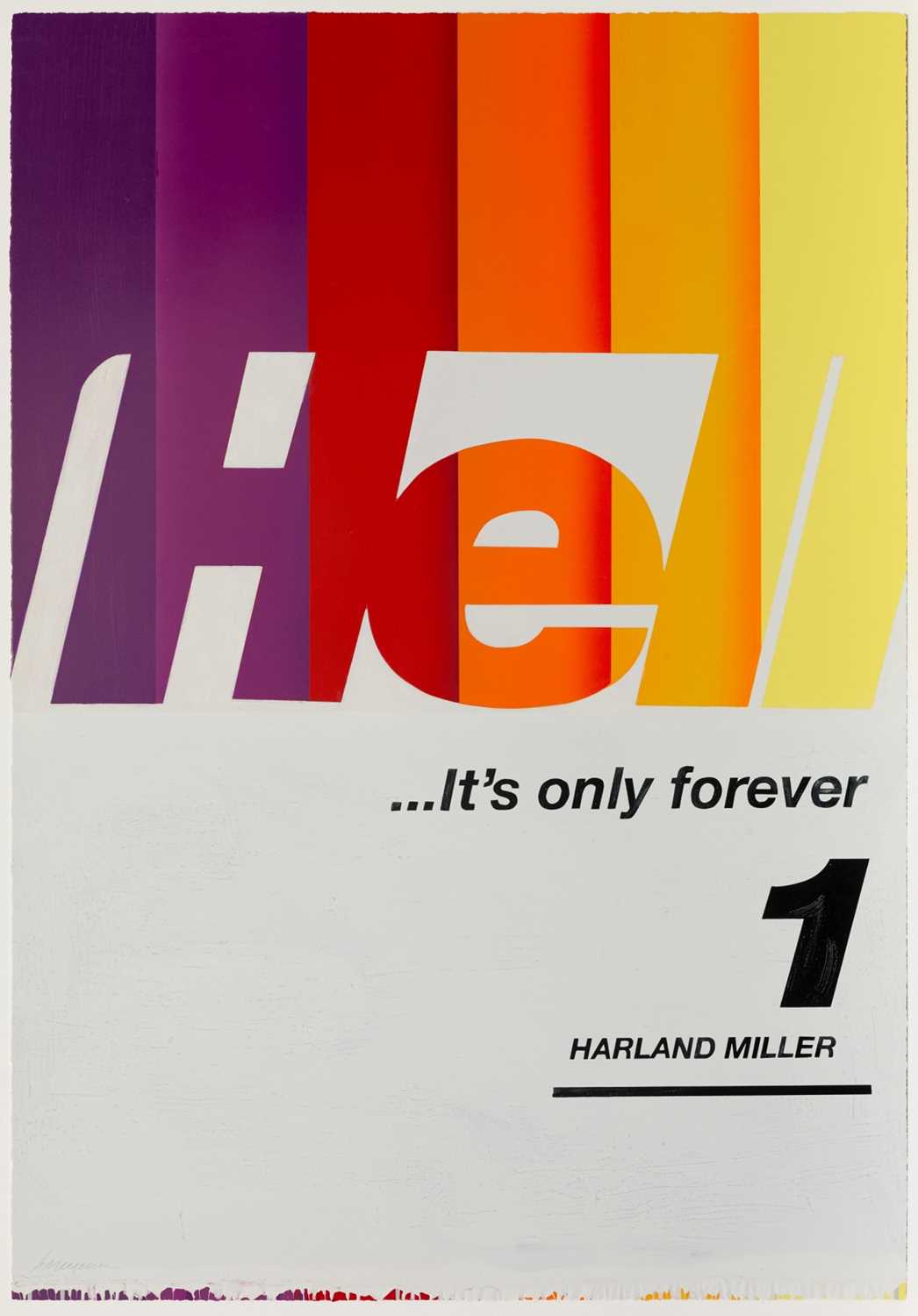 Lot 148 - Harland Miller (British 1964-), 'Hell... It's Only Forever 1', 2020