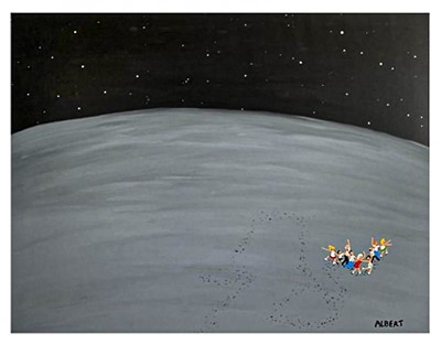 Lot 114 - Albert Willem (Belgian 1979-), 'A Bit Lost...But We Party On! (Space)', 2020
