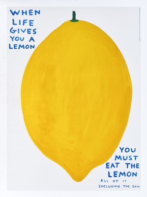 Lot 34 - David Shrigley (British 1968-), 'When Life Gives You A Lemon', 2021