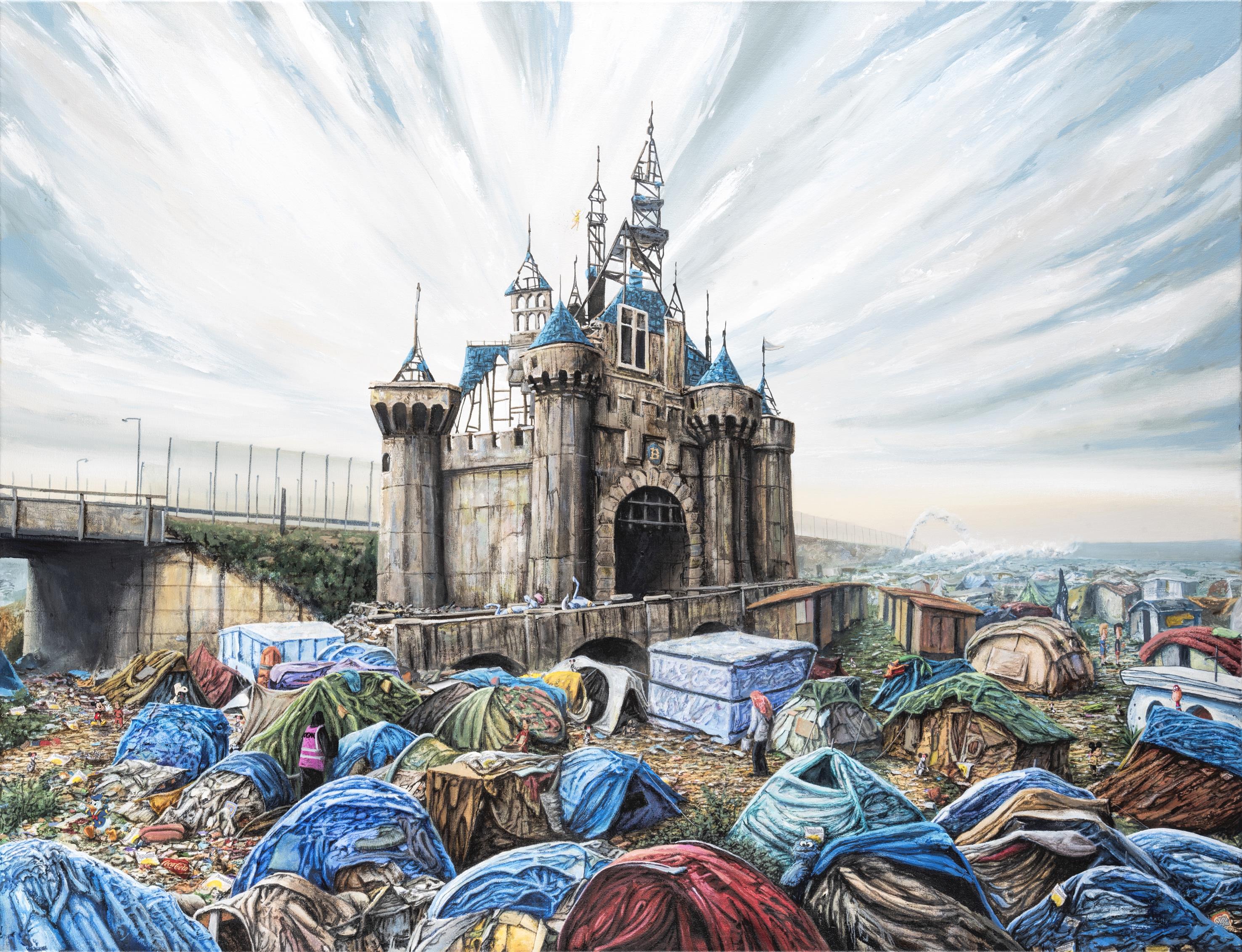絵画 Jeff Gillette/Dismaland Lot 151 - Jeff Gillette (American 1959-) 'Dismaland