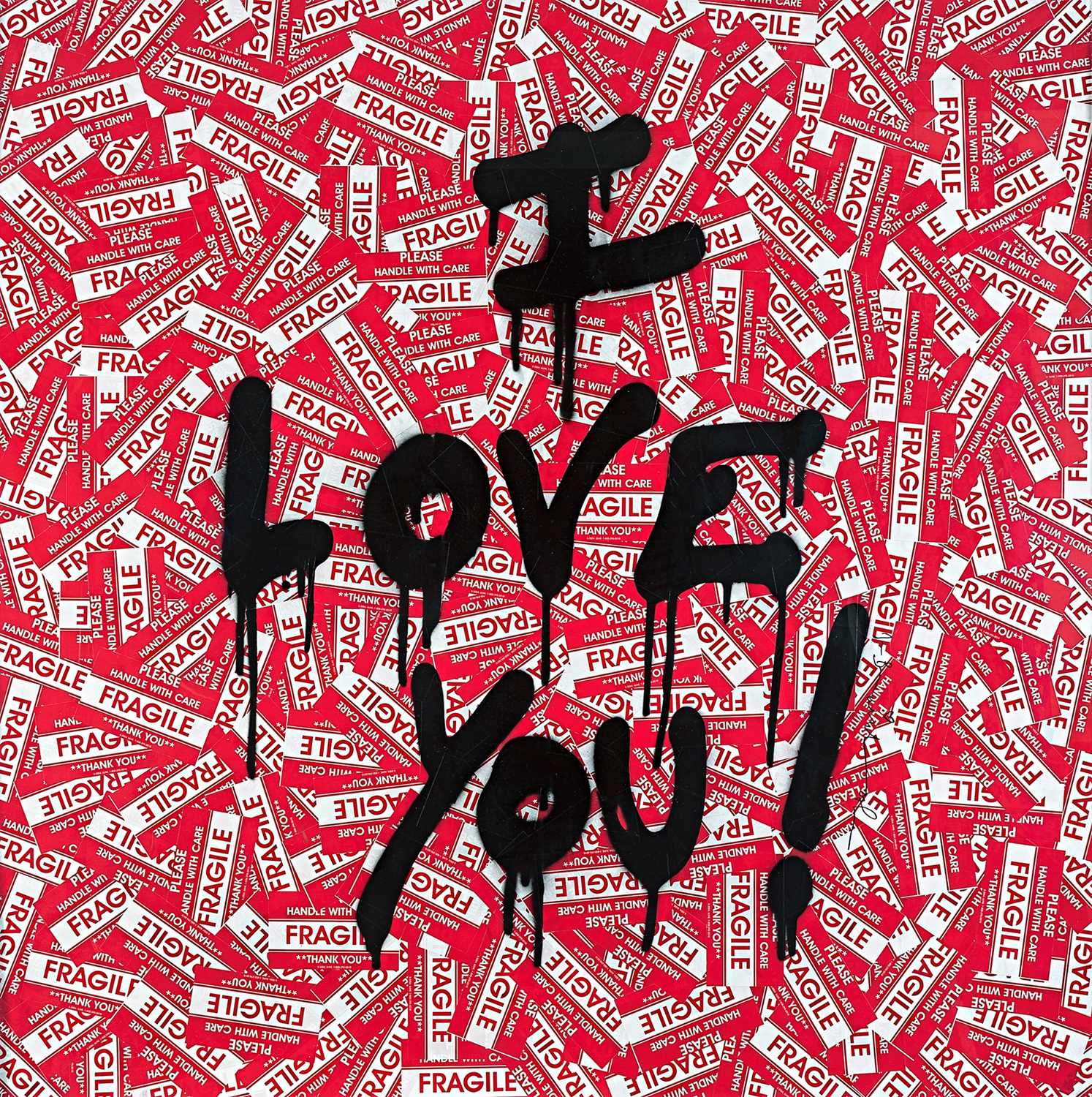 Lot 178 - Mr Brainwash (French 1966-), 'I Love You', 2020